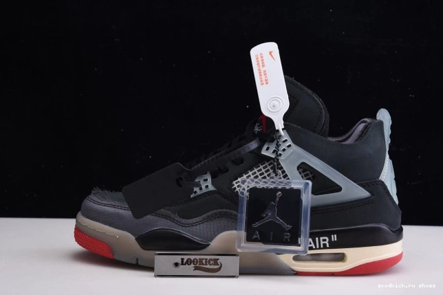 x Off White Bred CV9388-001 4 Retro Air Jordan 0810